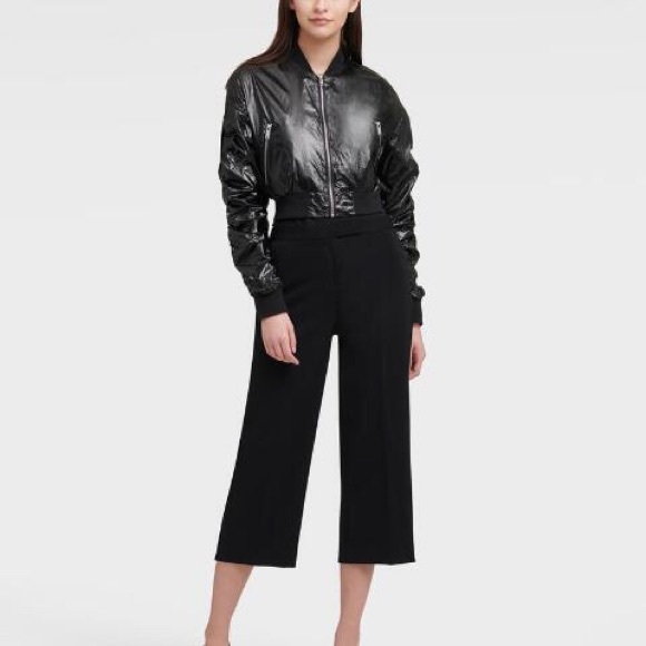 NWT DKNY Bomber w/ Ruched sleeves jacket - Picture 4 of 7